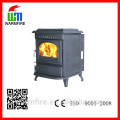 WM704A Popular cast iron freestanding wood burning fireplace